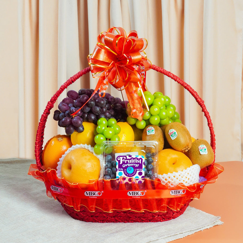 Deluxe Fruit Basket (10 Types of Fruits)-Fruit Basket-MBG Fruit Shop
