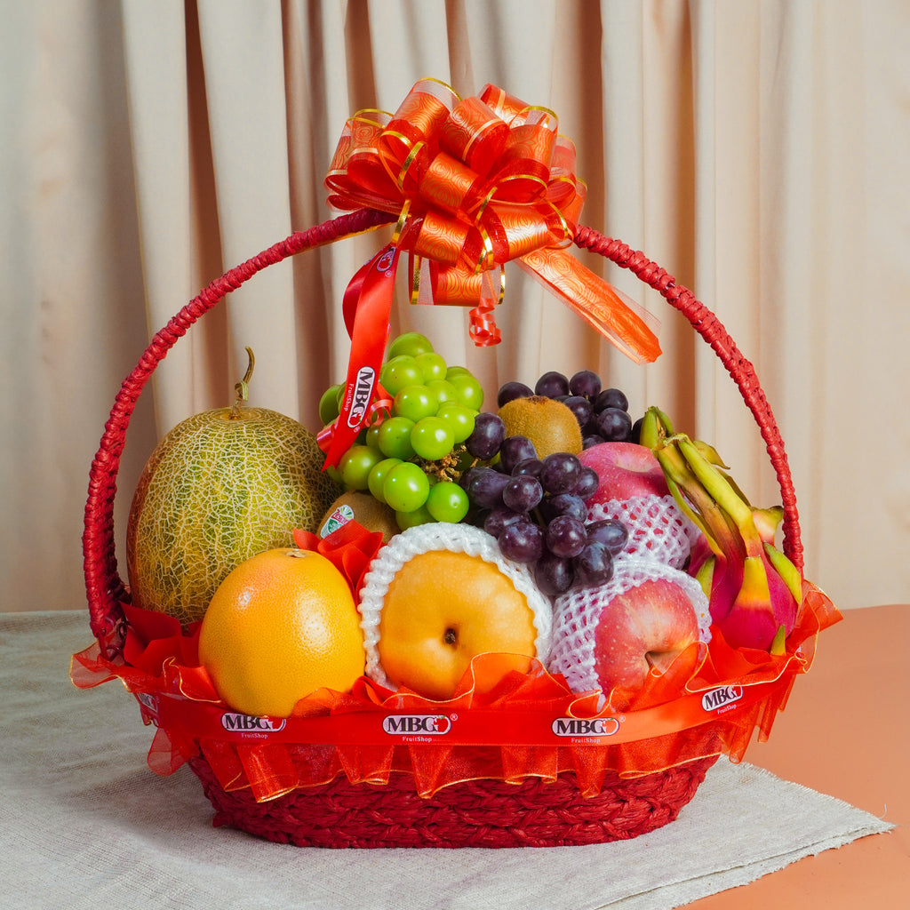 Simple Fruit Basket - Signature (7 Types of Fruits)-Fruit Basket-MBG Fruit Shop