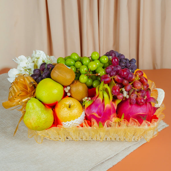 Blessed Soul Basket Hamper (10 Types of Fruits)-Fruit Gift-MBG Fruit Shop