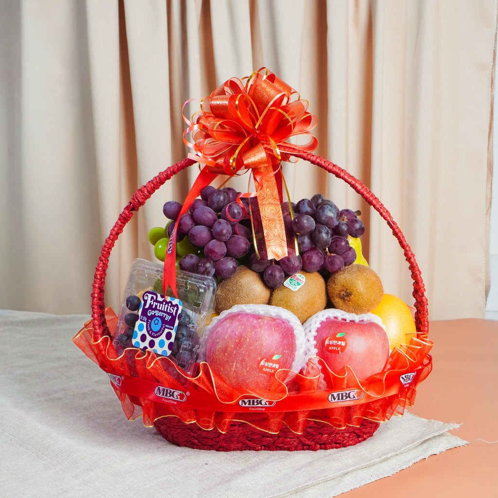 Signature Fruit Basket (8 Types of Fruits)-Fruit Basket-MBG Fruit Shop