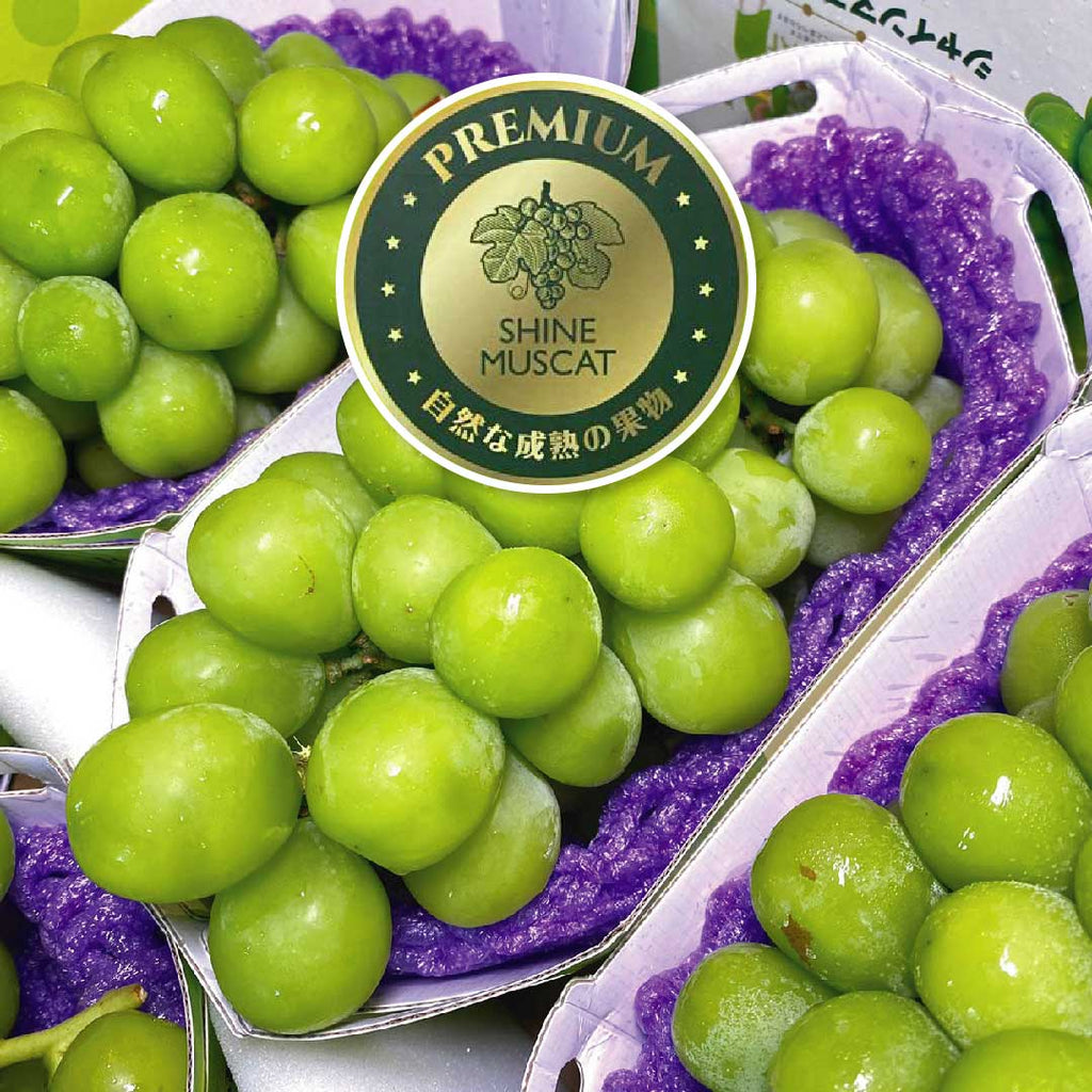 Shine Muscat Green Grape Boat - China (1 Pack) [500G/Pack]-Grapes-MBG Fruit Shop