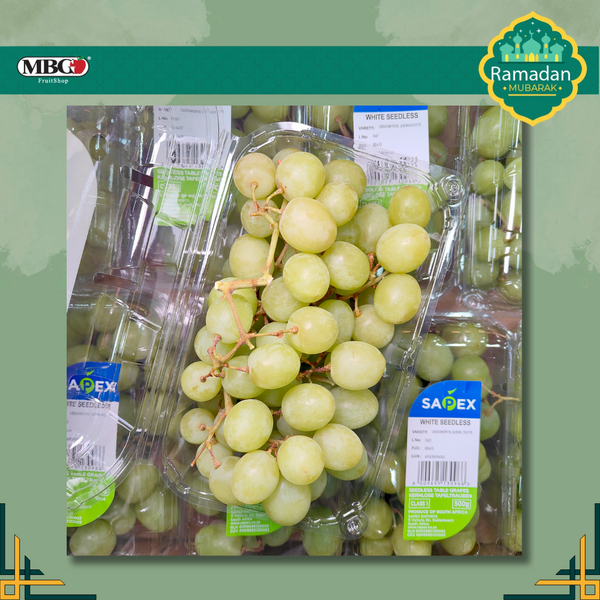 South Africa Autumn Crisp Green Grape [500G/Pack]-Grapes-MBG Fruit Shop