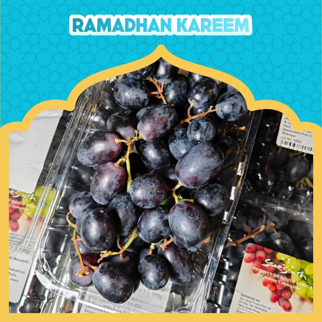 South Africa Midnight Beauty Black Grape [500G/Pack]-Grapes-MBG Fruit Shop