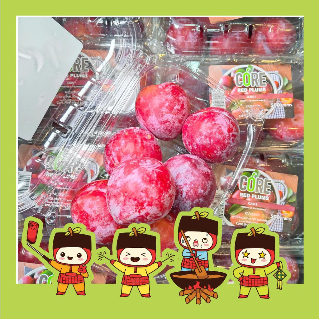 South Africa Red Plum (M) [500G/Pack]-Stone Fruits-MBG Fruit Shop