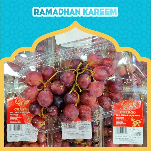 South Africa Sweet Celebration Red Grape [500G/Pack]-Grapes-MBG Fruit Shop