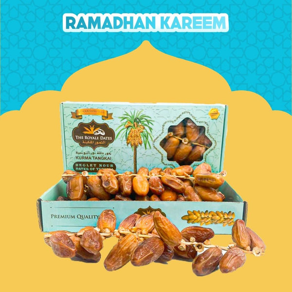 Tunisia Deglet Nour Dates (Kurma Tangkai) [400G/Pack]-Dates-MBG Fruit Shop