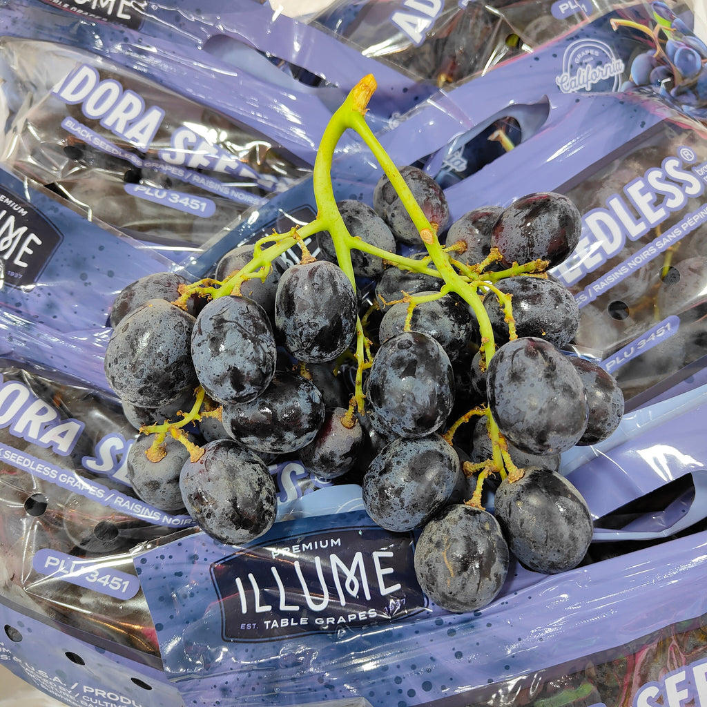 USA Adora Seedless Black Grape [500G/Pack]-Grapes-MBG Fruit Shop
