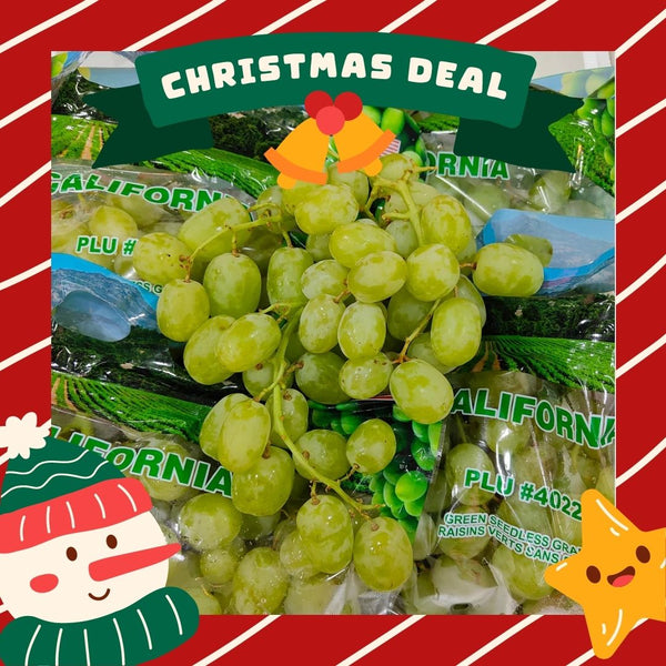 USA Autumn King Green Grape [500G/Pack]-Grapes-MBG Fruit Shop