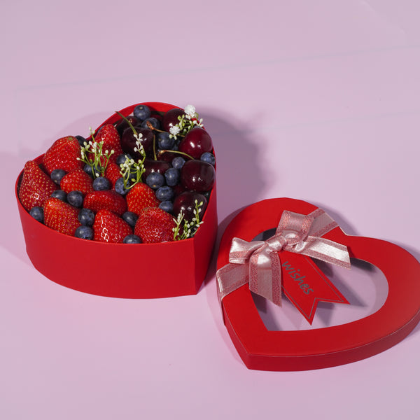 Valentine - Berry Amour Heart Box-MBG Fruit Shop