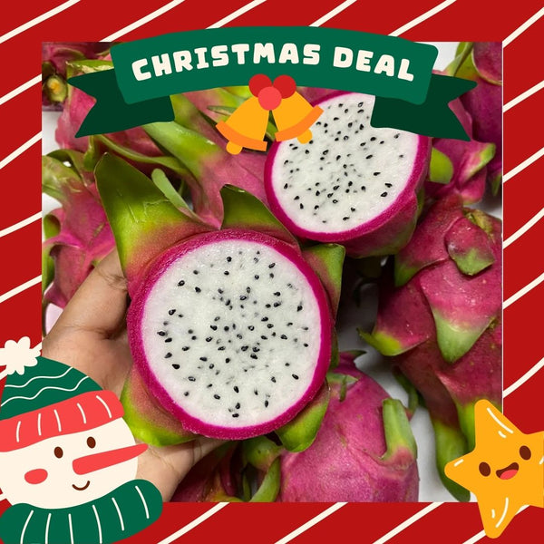 Vietnam White Dragon Fruit (S) [4 Pcs]-TropicalExotic8-MBG Fruit Shop