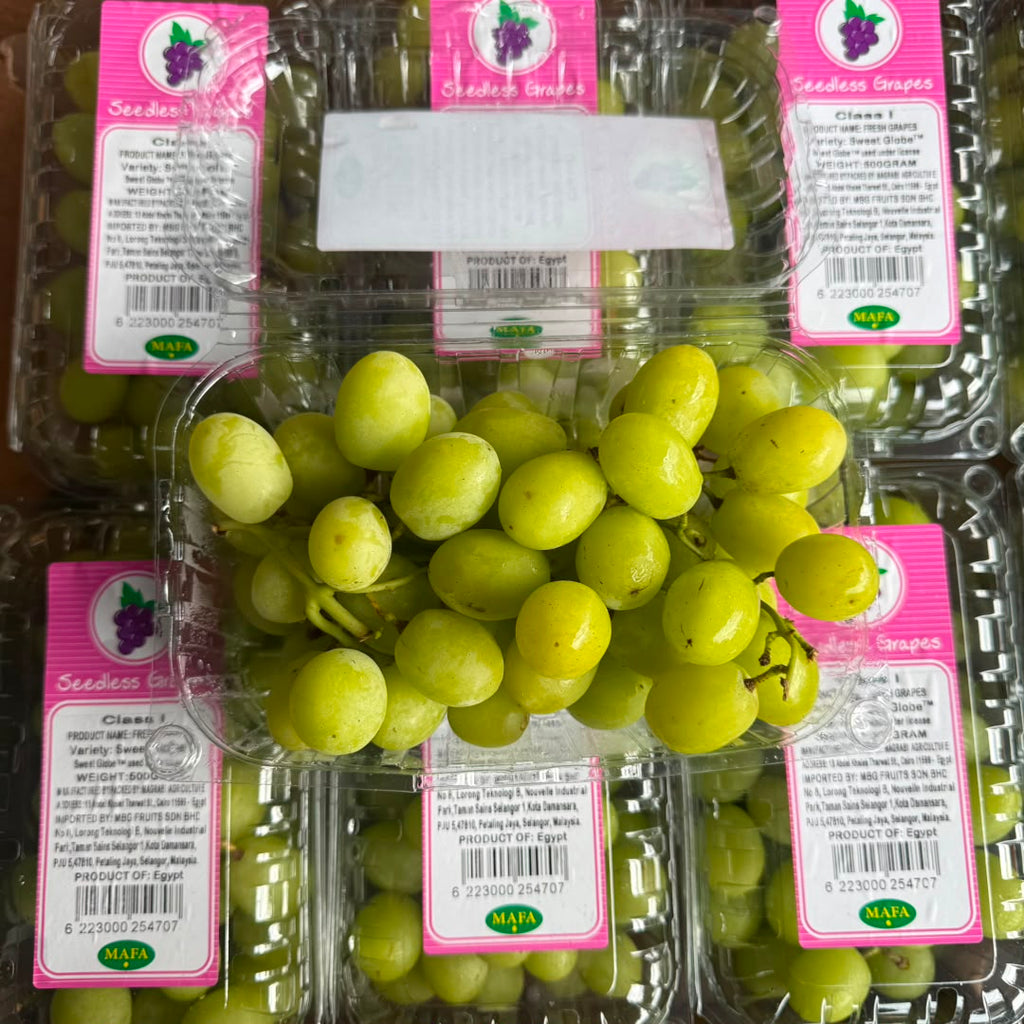 Egypt Sweet Globe Grape [500G/Pack]-Grapes-MBG Fruit Shop