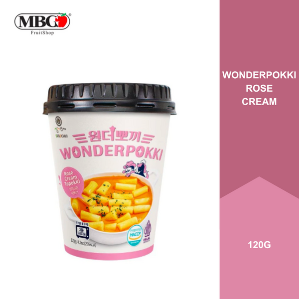 Wonderpokki Rose Cream Tteokbokki [120G]-Ready To Eat-MBG Fruit Shop