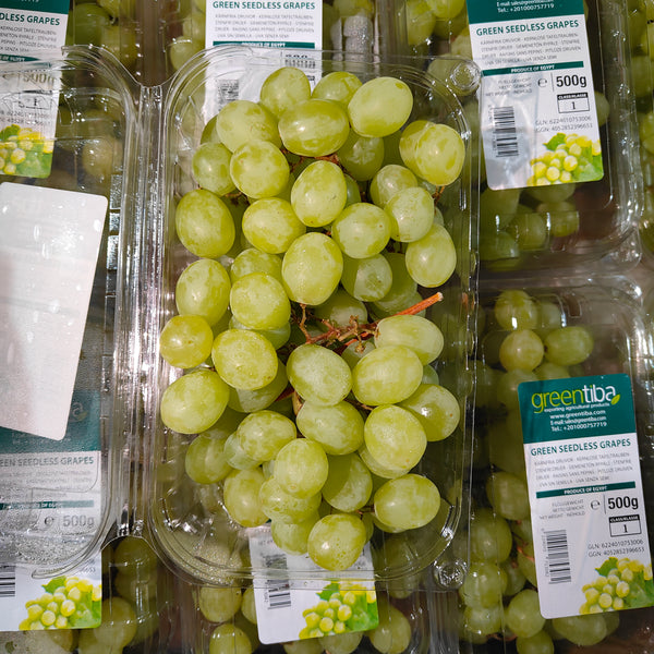 Egypt Green Seedless Grapes [500G/Pack]-Grapes-MBG Fruit Shop