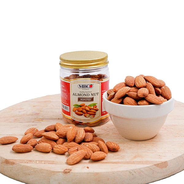 1 Bottle x MBG Roasted Almond Nuts (110g/ bottle)-Dry Product-MBG Fruit Shop