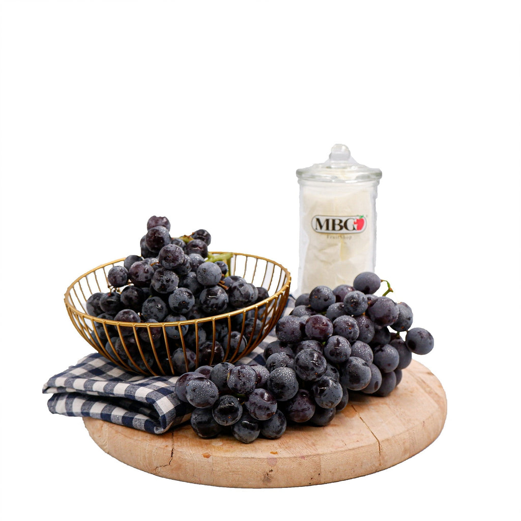 2 Pack x South Africa Black Seedless Grape [500g/Pack]-Grapes-MBG Fruit Shop