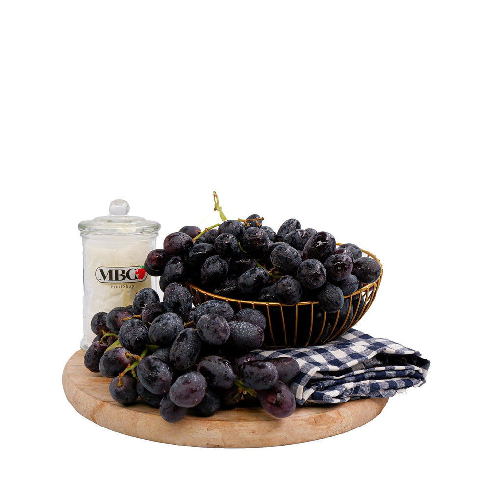 (Air Flown) USA Midnight Beauty Black Seedless Grape [500g/Pack]-Grapes-MBG Fruit Shop