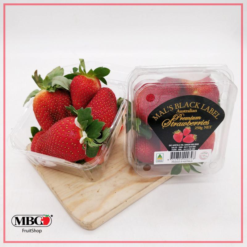 Australia Mal's Black Label Strawberry [250g/pack]-Berries-MBG Fruit Shop