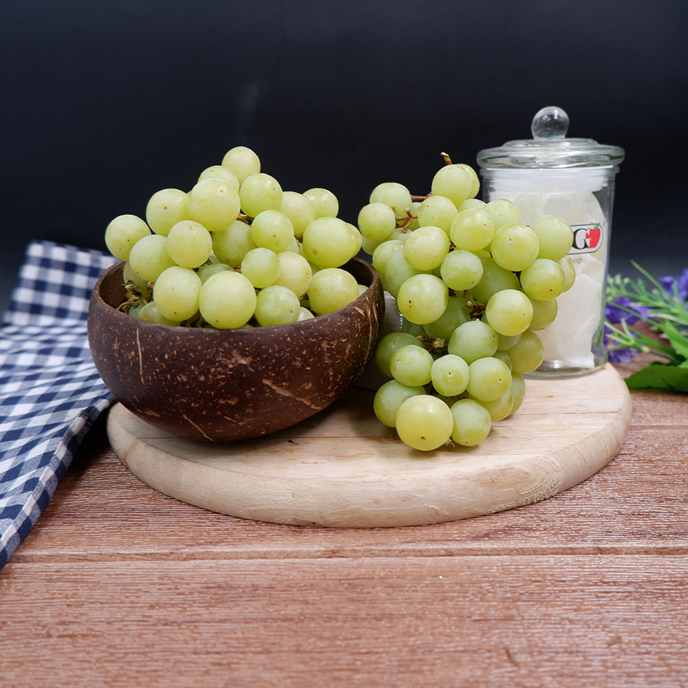 Australia Sweet Globe Seedless Green Grapes [500g/Pack]-Grapes-MBG Fruit Shop