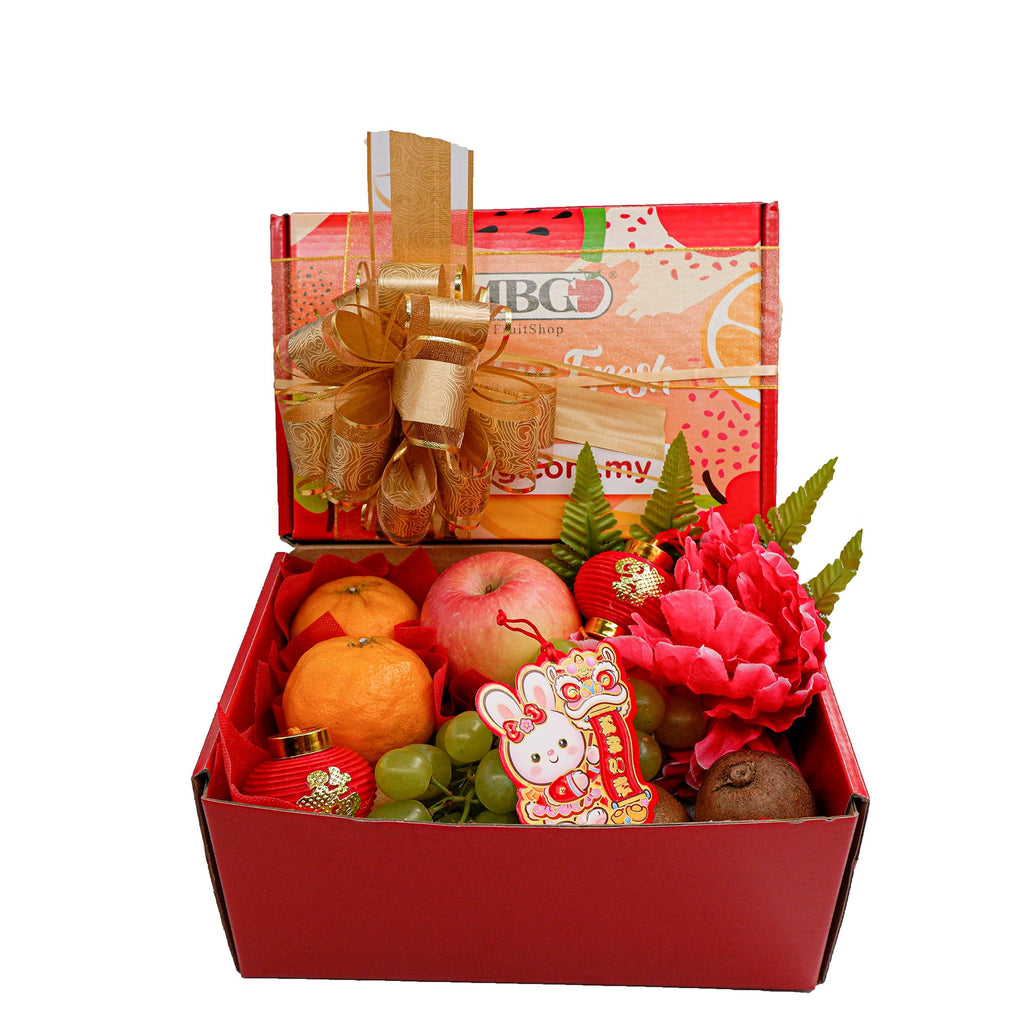 CNY Friendly Rabbit Fruit Box (S) [6 Types of Fruits]-CNY Special-MBG Fruit Shop