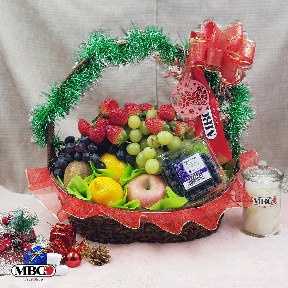 Christmas Fruit Basket (10 Types of Fruits)-Xmas Special-MBG Fruit Shop