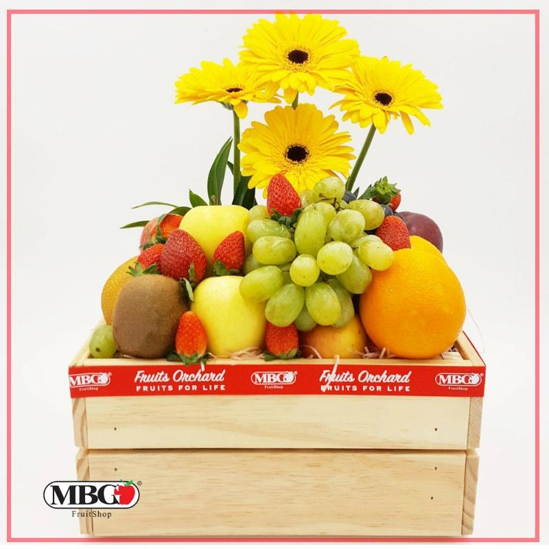 FruitsOrchard - Flower Fruit Crate FB1 (6 Types of Fruits)-Fruits Orchard-MBG Fruit Shop