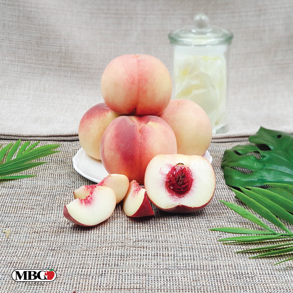 Greece White Peach [4Pcs/Pack]-Stone Fruits-MBG Fruit Shop