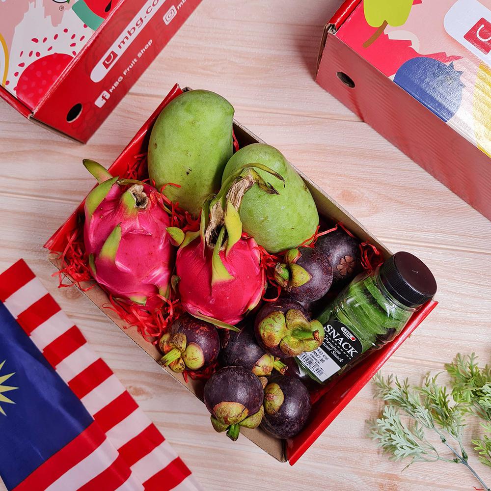 Malaysia Cares Box (4Types of Fruits)-Fruit Box-MBG Fruit Shop