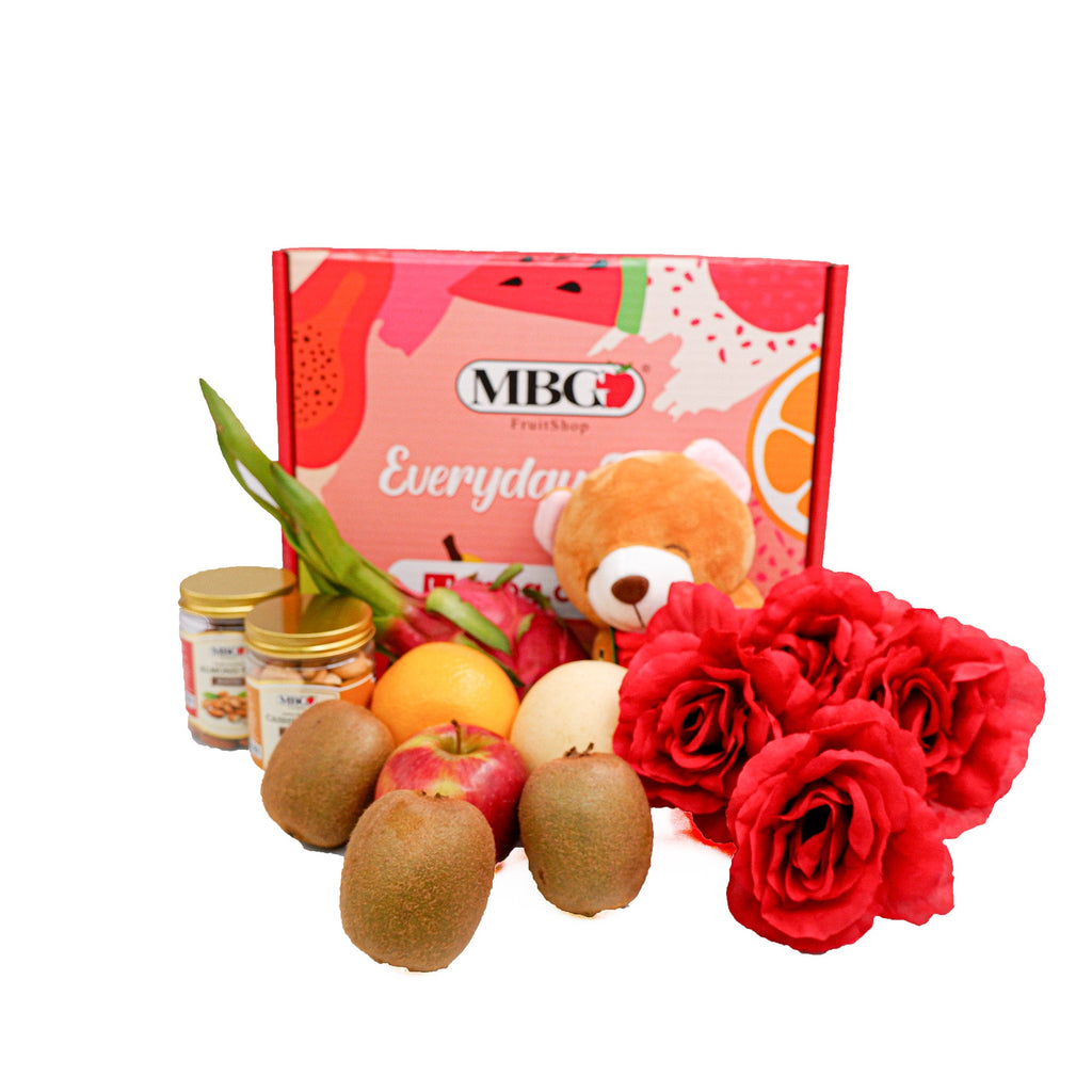 Nuts Bear Flower Gift Box-Fruit Box-MBG Fruit Shop