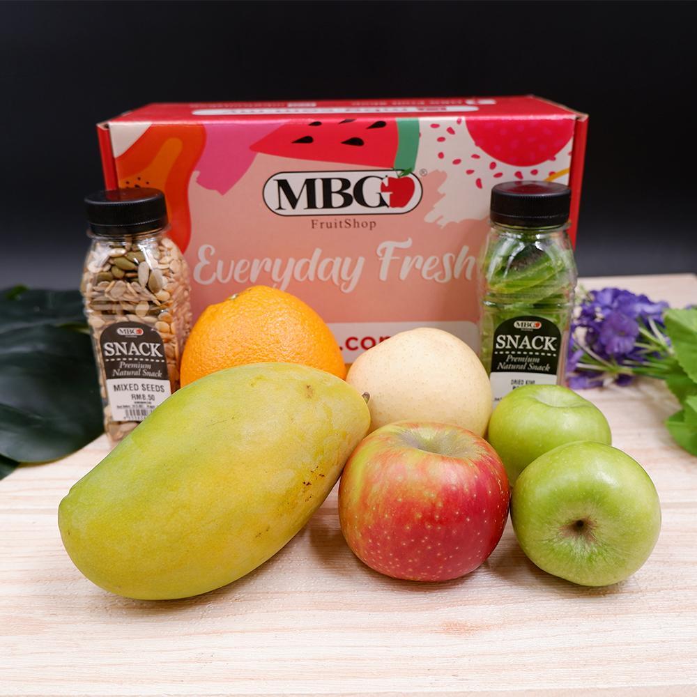 Single Platter Mini Fruit Box-Fruit Box-MBG Fruit Shop