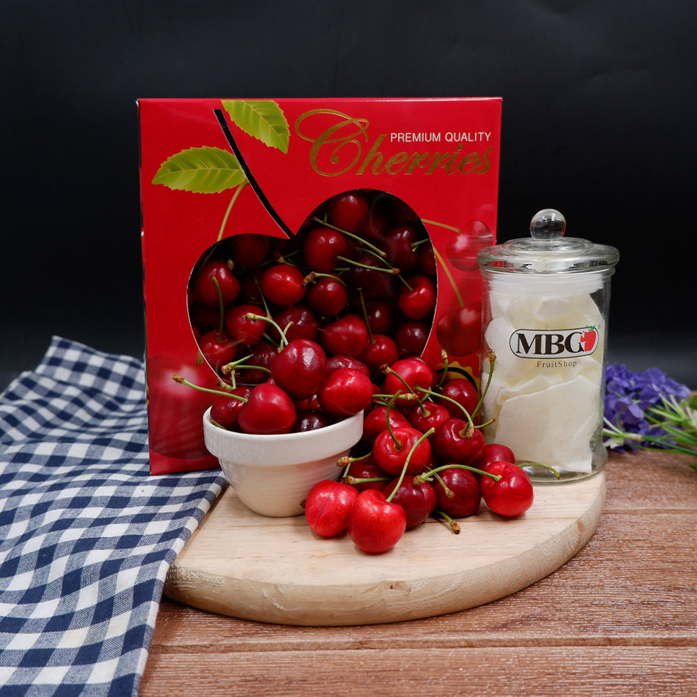 Turkey Melisa Cherry [1KG/Giftbox]-Stone Fruits-MBG Fruit Shop