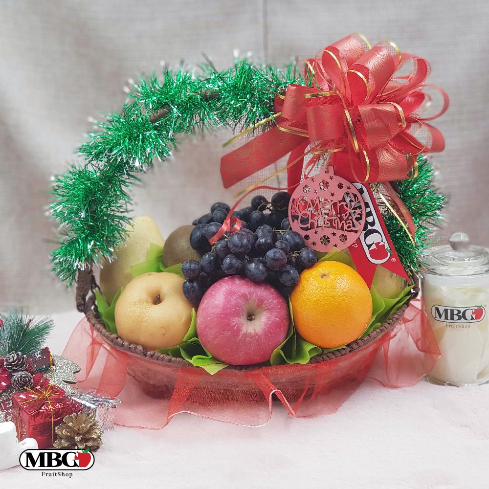 Christmas Fruit Basket (7 Types of Fruits)-Xmas Special-MBG Fruit Shop