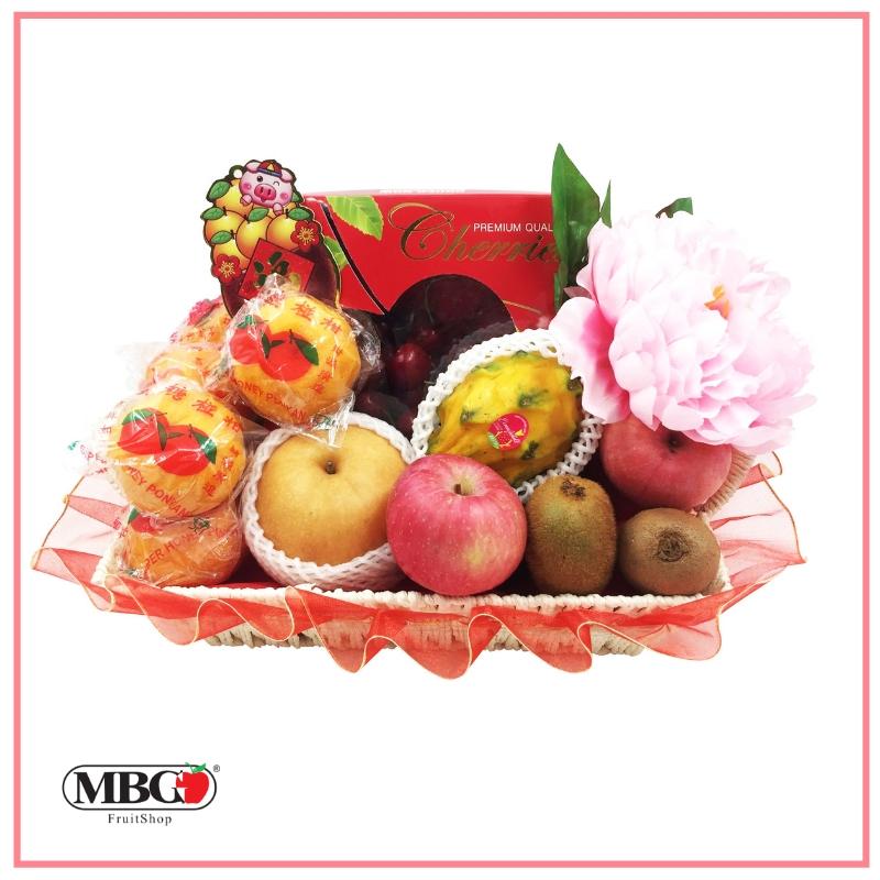CNY Joyful Fruit Basket (6 Types of Fruits)-CNY Basket-MBG Fruit Shop