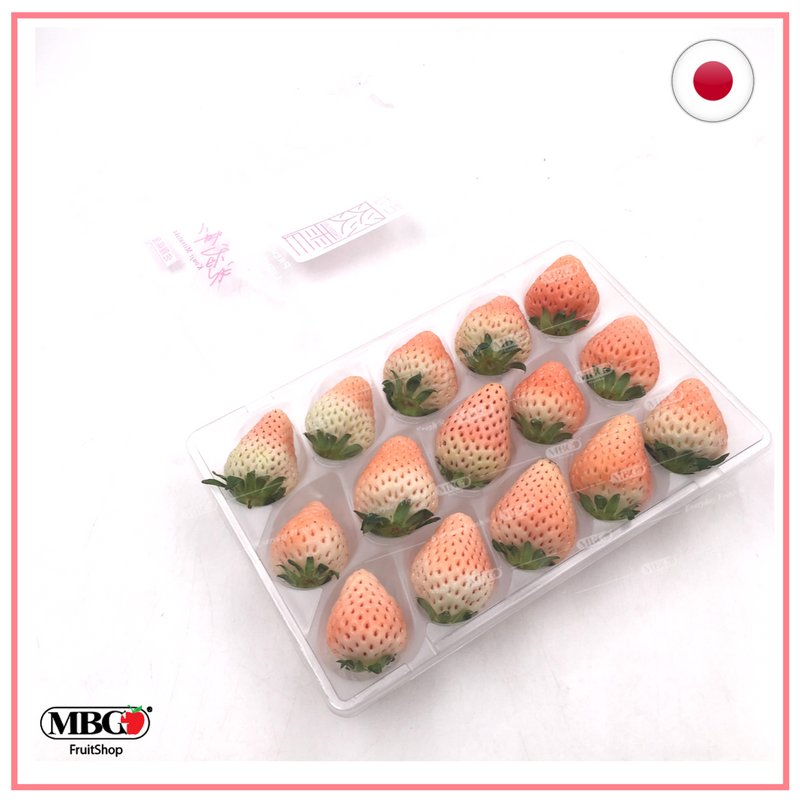 Japan Awayuki Strawberry - Premium Light Pink Strawberry – MBG Fruit Shop