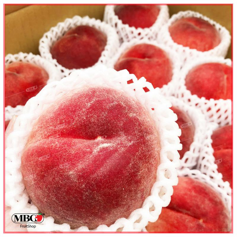 Japan Yamanashi Sweet "Momo" Premium Peach 山梨水蜜桃 (16Pcs/Carton)-Common Fruits-MBG Fruit Shop