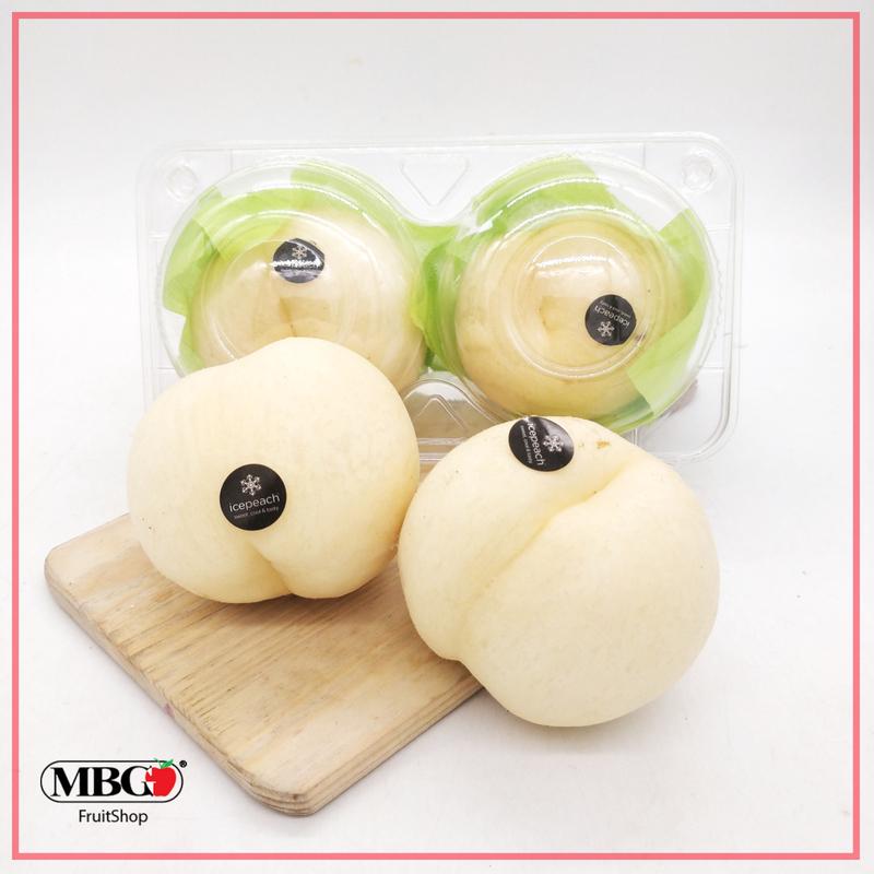 Spain Ice White Peach (2Pcs/Pack)-Stone Fruits-MBG Fruit Shop