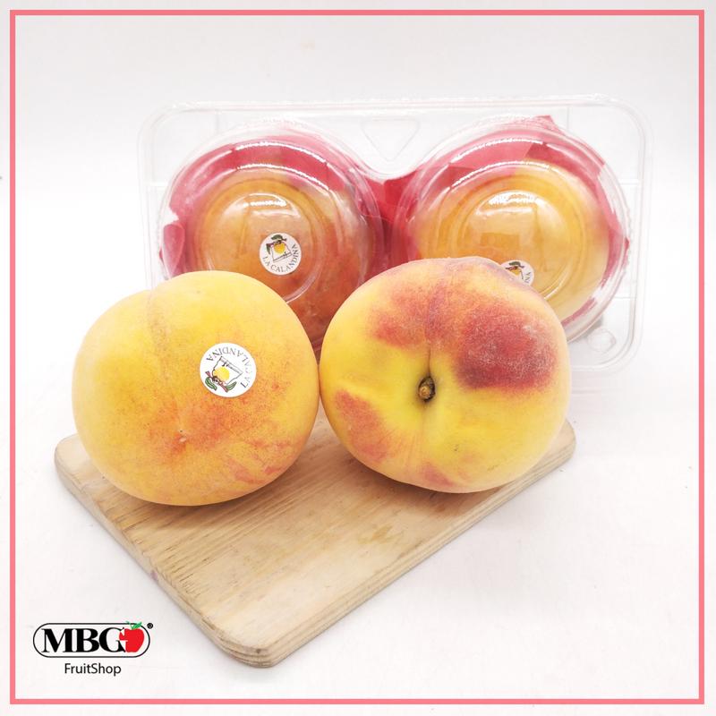 Spain La Calandina Yellow Peach (2Pcs/Pack)-Stone Fruits-MBG Fruit Shop